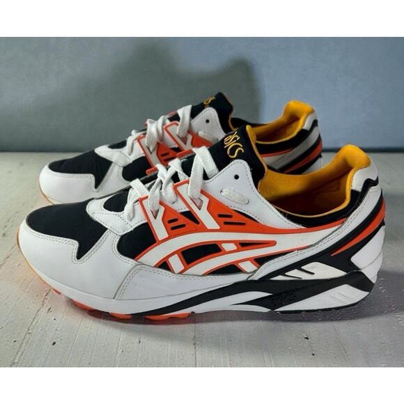 Asics Tiger GEL-Kayano Trainer White Black Orange Shoes Training Men's Size 11.5 - Picture 1 of 13